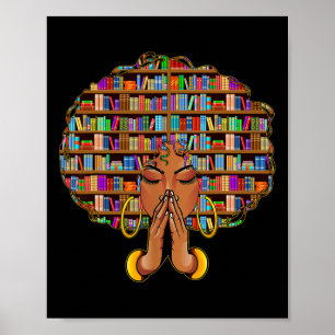 Poster Mois de l'histoire des Noirs Femmes Afro Filles Am