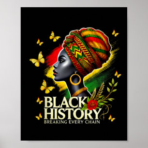 Poster Mois de l'histoire des Noirs Femmes Histoire des N