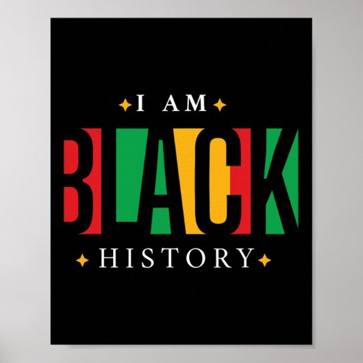 Poster Mois de l'histoire des Noirs fierté afro-américain (Devant)