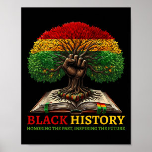Poster Mois de l'histoire des Noirs Hommage au passé Insp