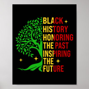 Poster Mois de l'histoire des Noirs Hommage au passé Insp
