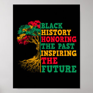 Poster Mois de l'histoire des Noirs Hommage au passé Insp