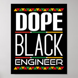 Poster Mois de l'histoire des Noirs Ingénieur Noir Drogue