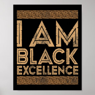 Poster Mois de l'histoire des Noirs Je suis l'excellence