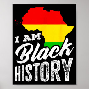 Poster Mois de l'histoire des Noirs Je suis l'histoire de