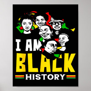 Poster Mois de l'histoire des Noirs Je suis l'histoire no