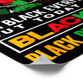 Poster Mois de l'histoire des Noirs Juneteenth Blackity (Coin)