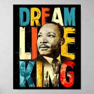 Poster Mois de l'histoire des Noirs Martin Avoir un Rêve