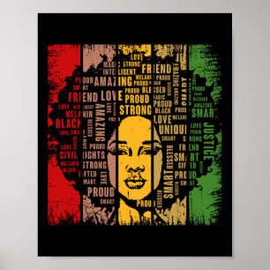Poster Mois de l'histoire des Noirs Patrimoine Culture Af