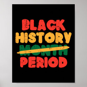 Poster Mois de l'histoire des Noirs Période Femmes Afro-A