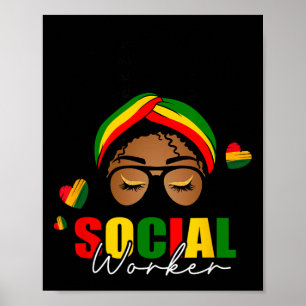 Poster Mois de l'histoire des Noirs Travailleur social Ch