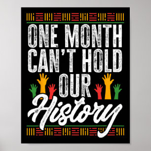Poster Mois de l'histoire des Noirs - Un mois ne peut con