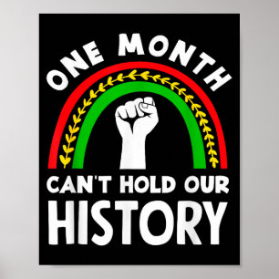 Poster Mois de l'histoire des Noirs Un mois ne peut conte