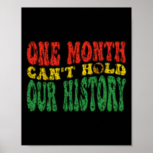 Poster Mois de l'histoire des Noirs Un mois ne peut conte