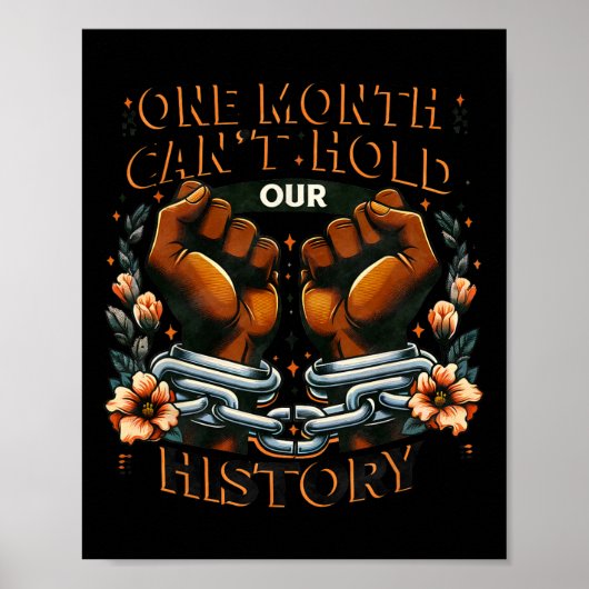 Poster Mois de l'histoire des Noirs Un mois ne peut conte (Devant)