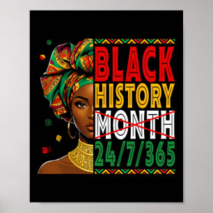 Poster Mois de l'histoire des Noirs, vivez-le, apprenez-l