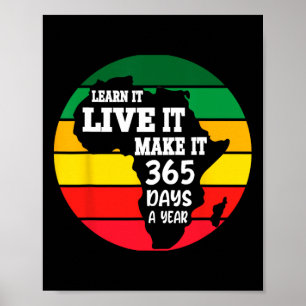 Poster Mois de l'Histoire Noire 2025 Live It Apprenez It