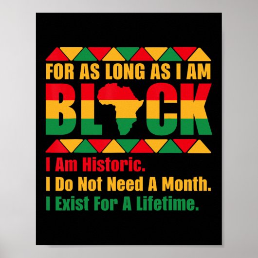 Poster Mois De L'Histoire Noire Aussi Longtemps Que Je Su (Devant)