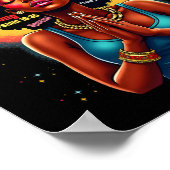 Poster Mois de l'histoire noire Dieu dit que je suis June (Coin)