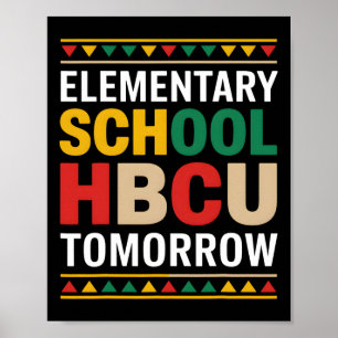 Poster Mois de l'histoire noire École élémentaire Hbcu To