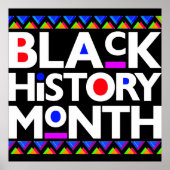 Poster Mois de l'histoire noire Melanin Hommes Femmes Enf (Devant)
