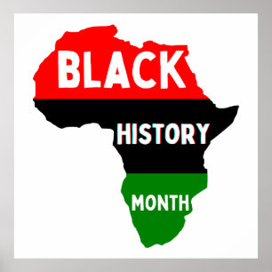Poster Mois de l'histoire noire Melanin Hommes Femmes Gar