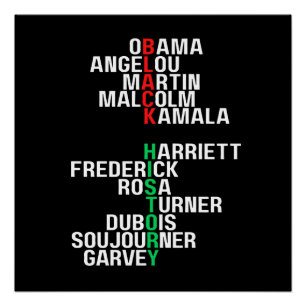 Poster Mois de l'histoire noire Melanin King Reine Sista 