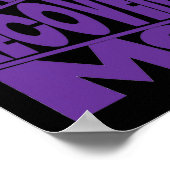 Poster Mois de récupération Conception de la typographie (Coin)