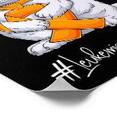 Poster Mois de sensibilisation à la leucémie Chat au ruba (Coin)