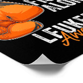 Poster Mois de sensibilisation à la leucémie Gants de box (Coin)