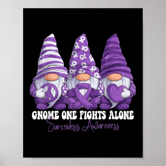 Poster Mois de sensibilisation à la sarcoïdose Gnomes au (Devant)