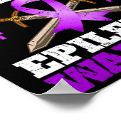 Poster Mois De Sensibilisation À L'Épilepsie Fier Papa D' (Coin)