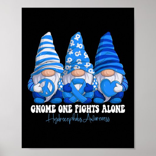 Poster Mois de sensibilisation à l'hydrocéphalie Gnomes d (Devant)