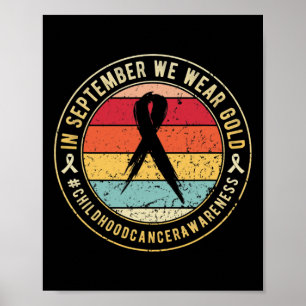 Poster Mois de sensibilisation au cancer de l'enfant en s