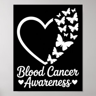 Poster Mois de sensibilisation au cancer du sang du cœur 