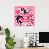Poster Mois de sensibilisation au cancer du sein (Bureau à domicile)