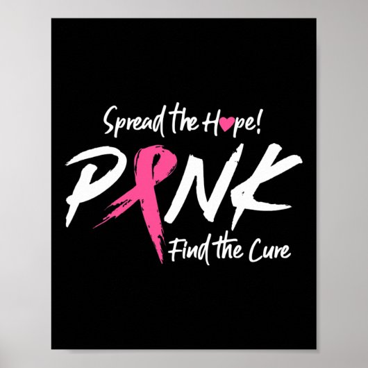 Poster Mois de sensibilisation au cancer du sein Répandre (Devant)