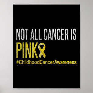 Poster Mois de sensibilisation au cancer infantile Ruban