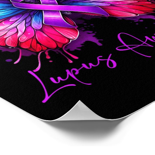 Poster Mois de sensibilisation au lupus papillon (Coin)