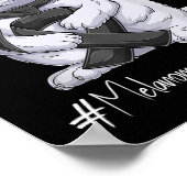 Poster Mois de sensibilisation au mélanome Chat noir au r (Coin)