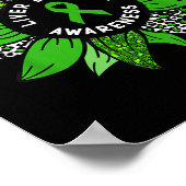 Poster Mois de sensibilisation aux maladies du foie Fleur (Coin)