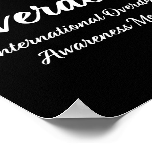 Poster Mois de sensibilisation aux surdoses (Coin)