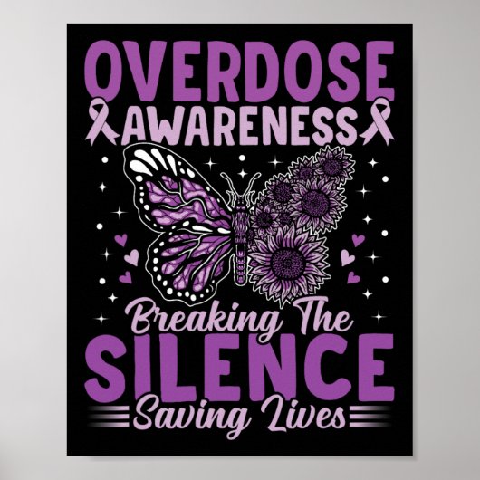 Poster Mois de sensibilisation aux surdoses Dépendance au (Devant)