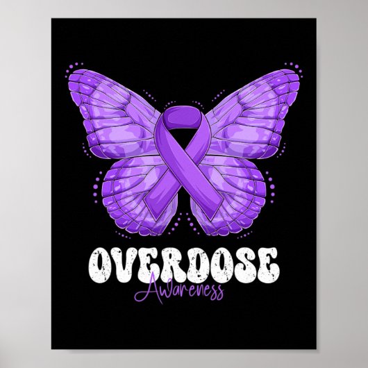 Poster Mois de sensibilisation Beurre à ruban violet (Devant)