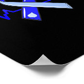 Poster Mois de sensibilisation Cartouche Bleu (Coin)