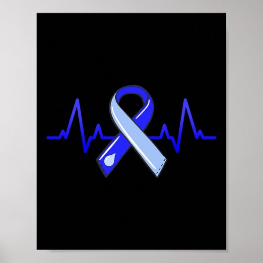 Poster Mois de sensibilisation Cartouche Bleu (Devant)
