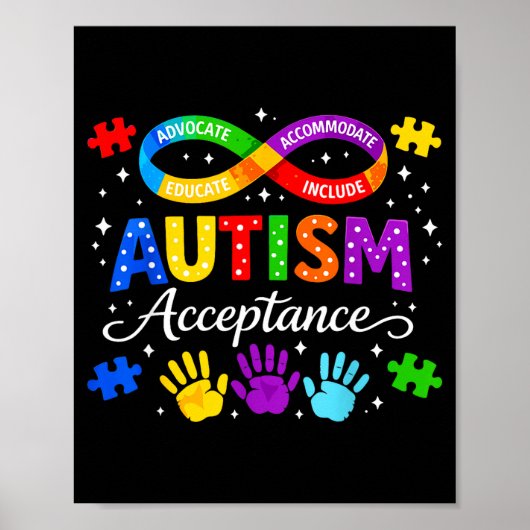 Poster Mois de sensibilisation et d'acceptation de l'auti (Devant)