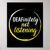 Poster Mois De Sensibilisation Sans Écouter Asl Lang (Devant)