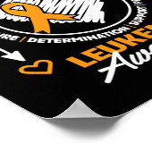 Poster Mois De Sensibilisation Soutien Je Porte Orange Po (Coin)