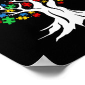 Poster Mois De Sensibilisation sur l'autisme De L'Arbre D (Coin)